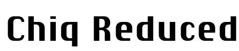 Chiq Reduced Font Image