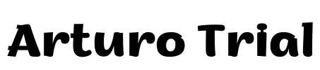 Arturo Trial Font Image