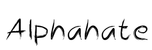 Alphahate Font Image