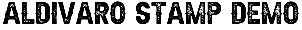 Aldivaro Stamp Demo Font Image