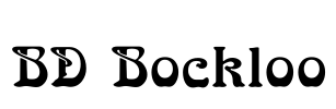 BD Bockloo Font Image