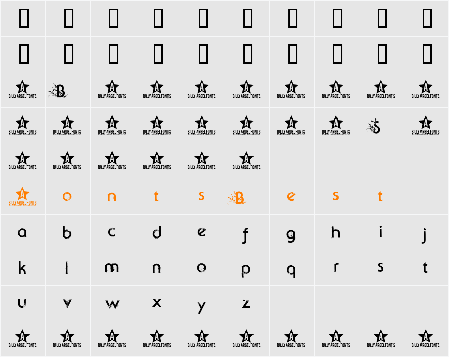  Beyond Sky Character Map