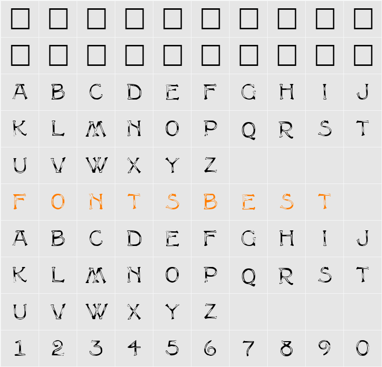 Multiform Character Map