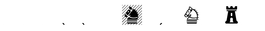 Chess Magnetic Font Image