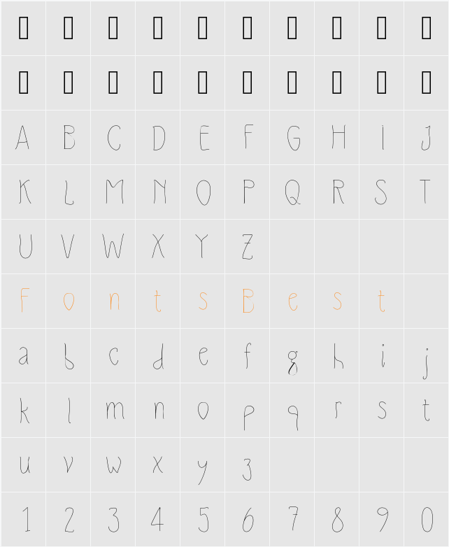 SlimamifLight Character Map