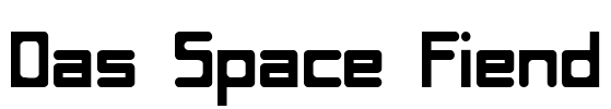 Das Space Fiend Font Image