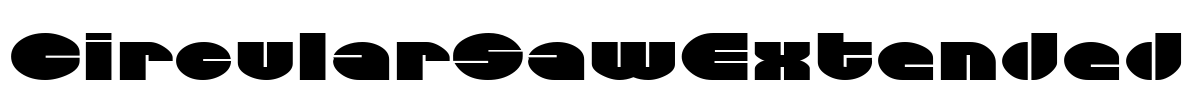 CircularSawExtended Font Image