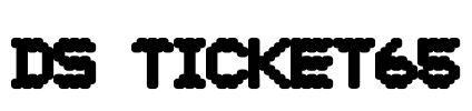 DS Ticket65 Font Image