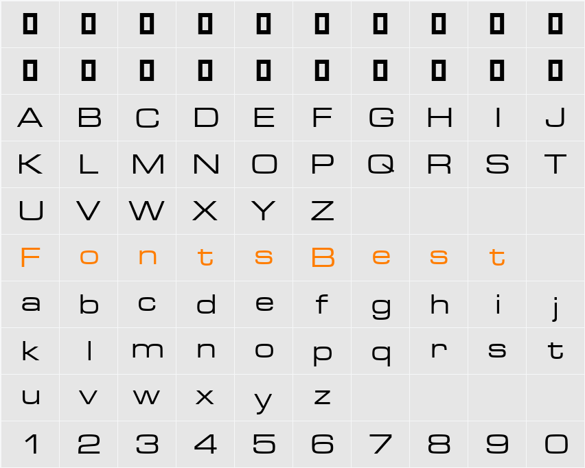 Microstyle Extended ATT Character Map