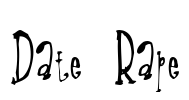 Date Rape Font Image