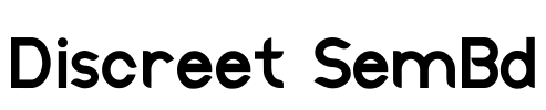 Discreet SemBd Font Image