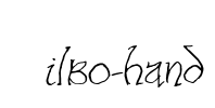 Bilbo-hand Font Image