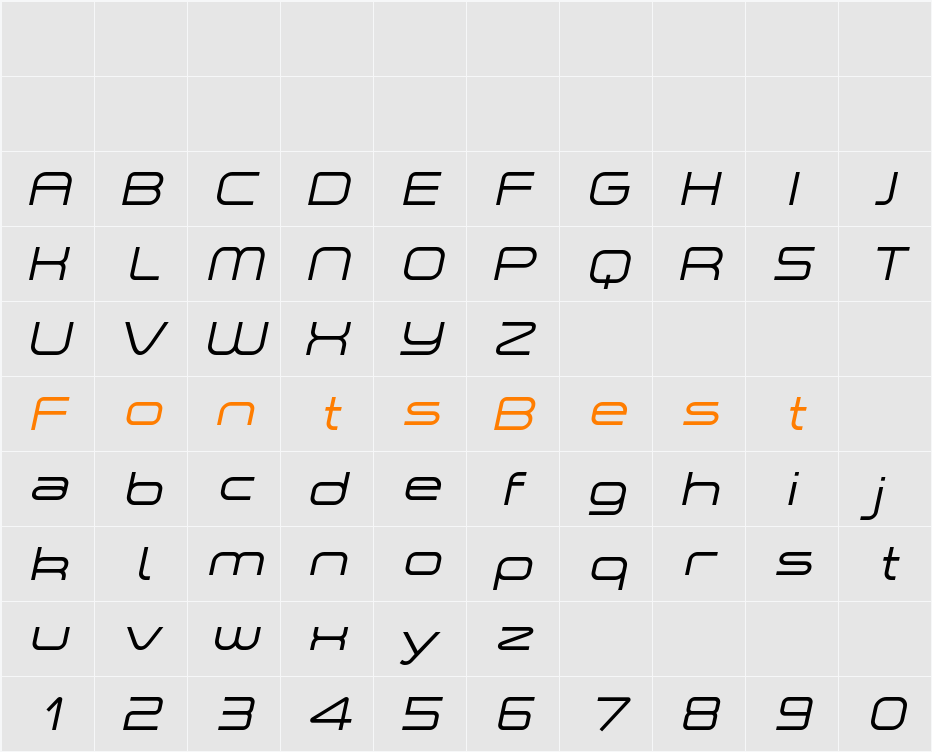 a•space Character Map