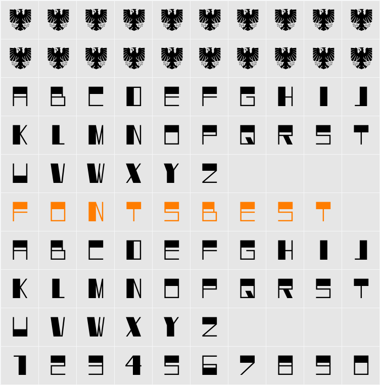DK Dortmunder Ecke Character Map