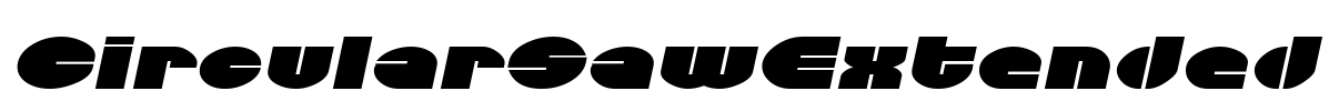 CircularSawExtended Font Image