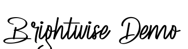Brightwise Demo Font Image
