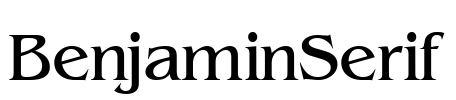 BenjaminSerif Font Image