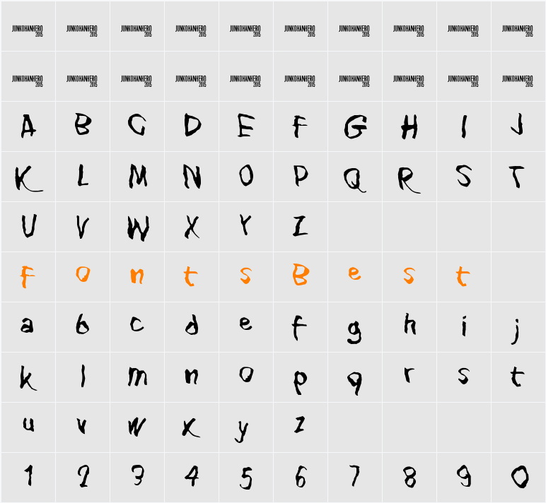 Blank Eye Character Map