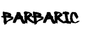 Barbaric Font Image