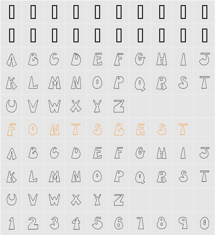CK Groovy Character Map