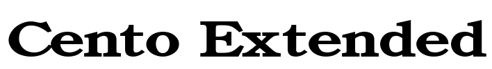 Cento Extended Font Image