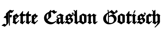 Fette Caslon Gotisch Font Image