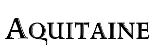 Aquitaine Font Image