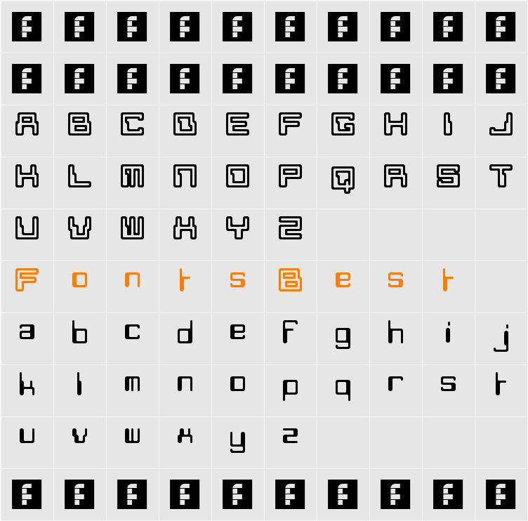 Moonmonkey Character Map