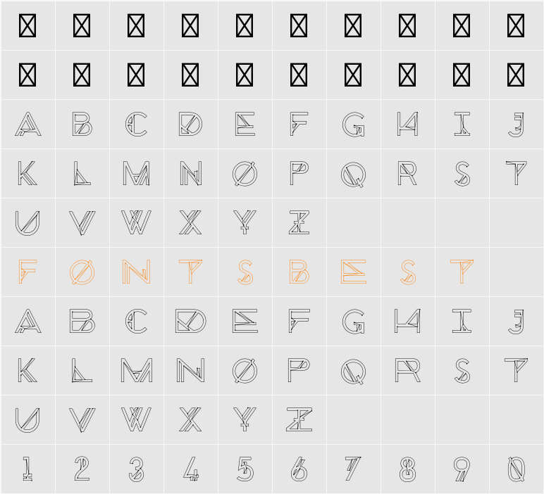 Chronic Cosmos Character Map