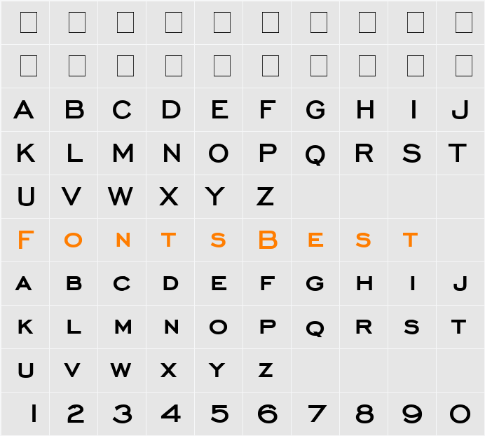 Chisel Character Map