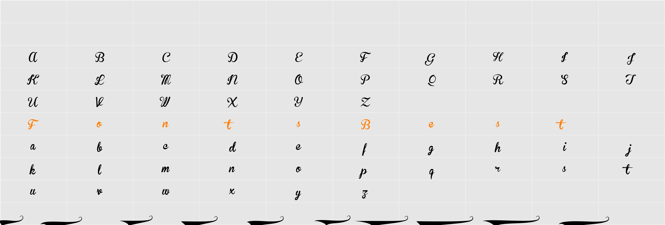 Brannboll F PERSONAL USE ONLY Character Map
