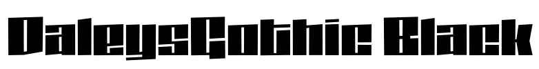 DaleysGothic Black Font Image
