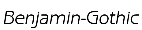 Benjamin-Gothic Font Image