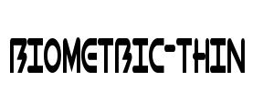 BioMetric-Thin Font Image