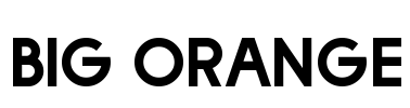 Big Orange Font Image