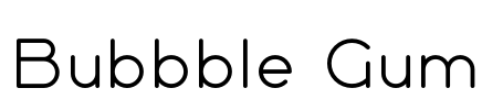 Bubbble Gum Font Image