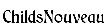 ChildsNouveau Font Image