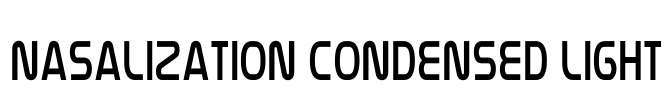 Nasalization Condensed Light Font Image