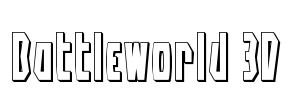 Battleworld 3D Font Image