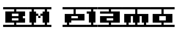 BM plamo Font Image