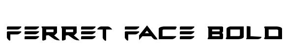 Ferret Face Bold Font Image