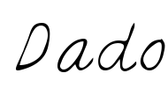 Dado Font Image