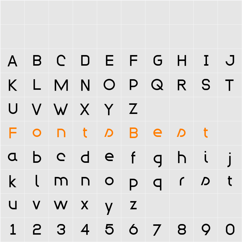 Modulario Character Map