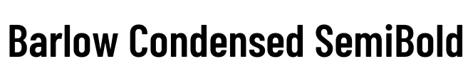 Barlow Condensed SemiBold Font Image