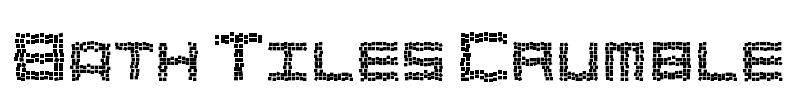 Bath Tiles Crumble Font Image