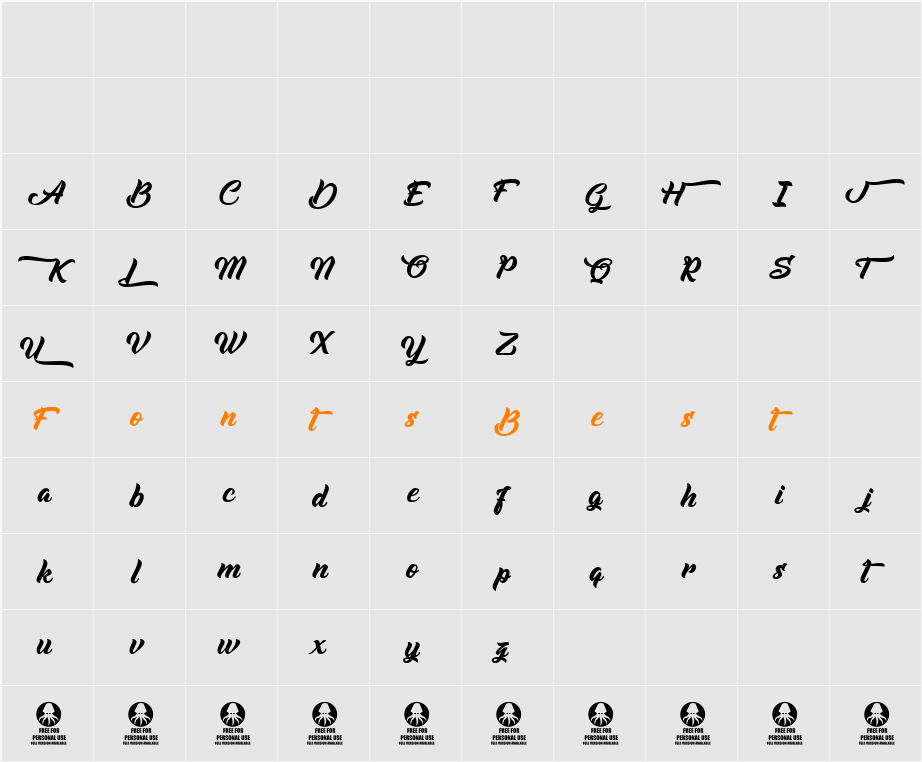 Albondigas Character Map
