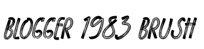BLOGGER 1983 BRUSH