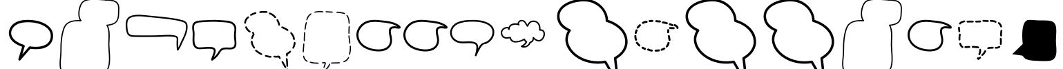 Alin Speech Bubbles 2 Font Image