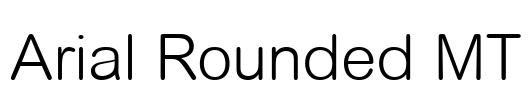 Arial Rounded MT Font Image