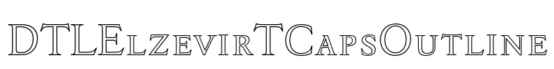 DTLElzevirTCapsOutline Font Image
